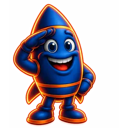 SignalHash salute mascot illustration