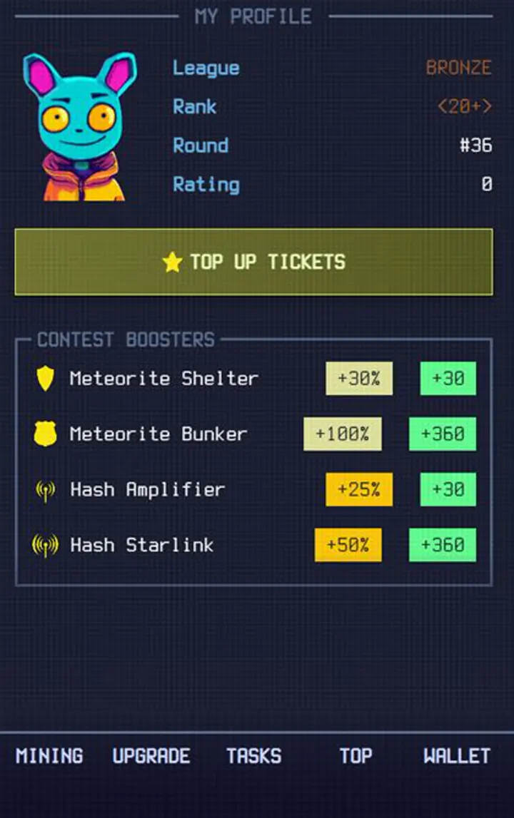Mining Contest Current Guide in-game screenshot